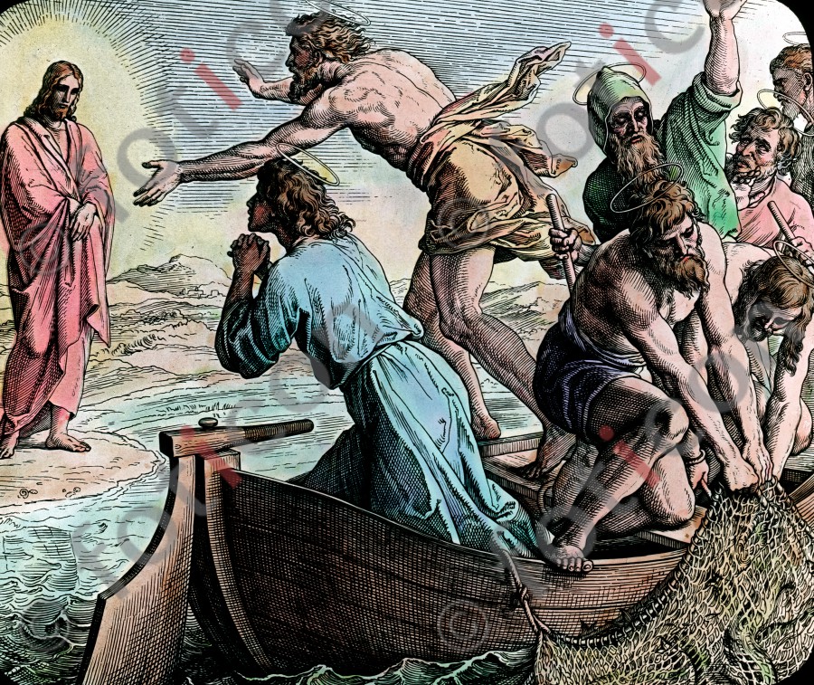 Jesus erscheint am See Genezareth | Jesus appears at the Sea of ??Galilee (foticon-simon-043-054.jpg)